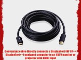 Cable Matters? Gold Plated DisplayPort to HDMI Cable 35 Feet