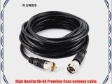 CablesOnline 25ft Premium Grade RG8x Coax UHF (PL259) Male to N-Type Male Antenna Cable (R-UN025)