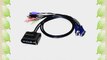 IOGEAR 2-Port USB Cable KVM Switch with File Transfer GCS642U (6 Feet)