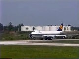 Lufthansa Boeing 747-200 (Combi) Takeoff from Charlotte