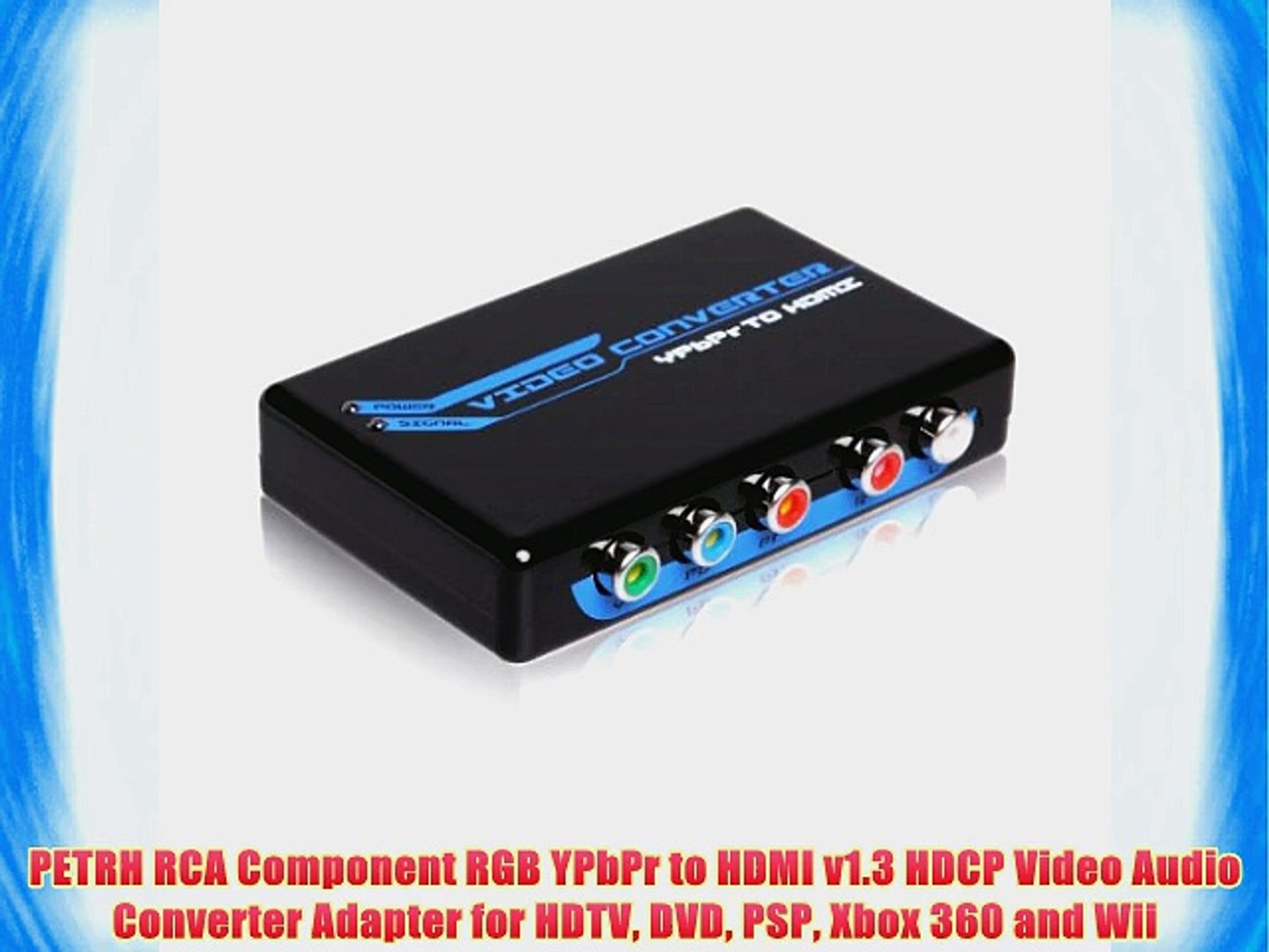 VGA auf HDMI Converter Konverter Adapter Wandler PC zu TV Full HD HDTV 1080P 