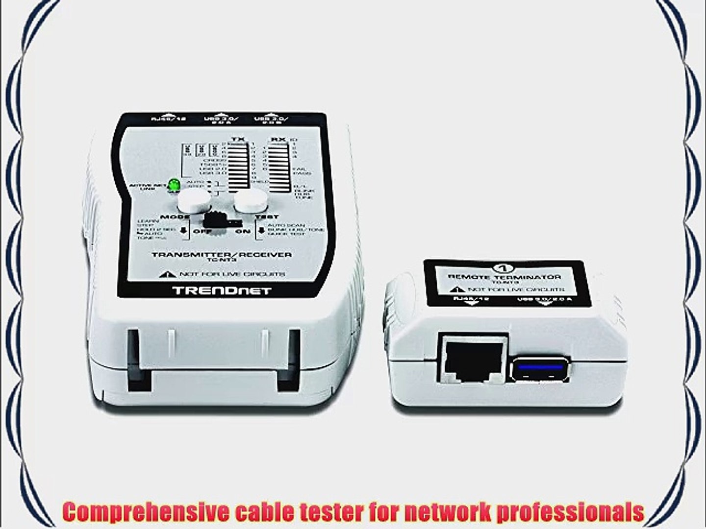 TRENDnet VDV and USB Cable Tester TC-NT3 - video Dailymotion
