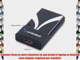 Sabrent USB 2.0 to HDMI Adpter for Multiple Monitors with HDMI/DVI Adapter up to 1920x1080/1600x1200