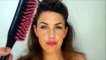 Red Carpet Ready... Vintage Hollywood Updo w/ Hot Pink Lips - collab w/ scrappyjessi Vintagious