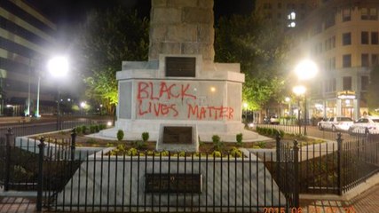 "Black Lives Matter" Appears On Confederate Memorials Across South