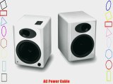 A5 Premium Powered Bookshelf Speakers (White)