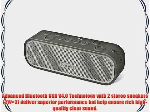 [Promotion] MOCREO? Waterproof Speaker IPX5 Latest Bluetooth 4.0 W?NFC Portable Bluetooth