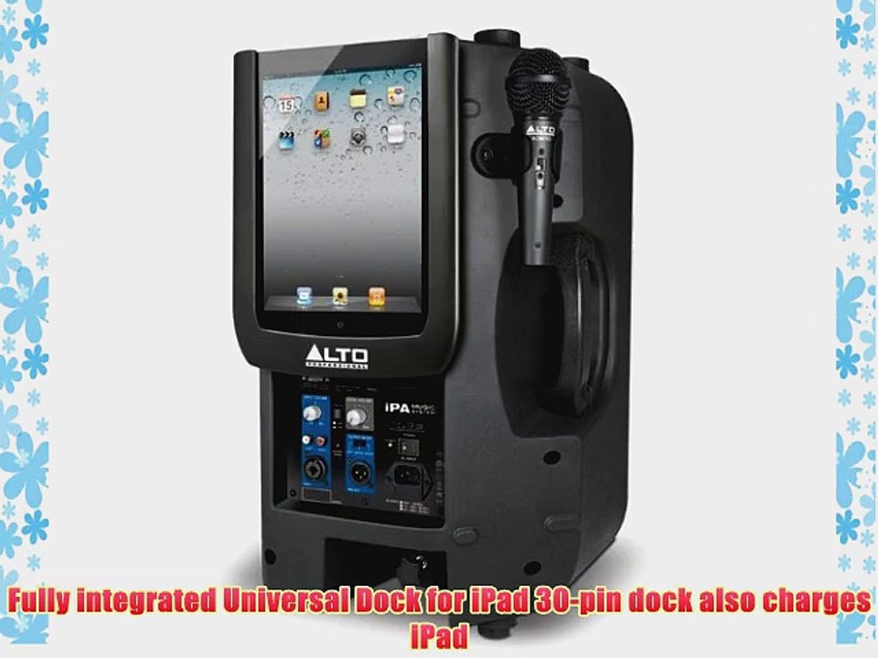 Alto Professional iPA Music System Powered Speaker Cabinet Black