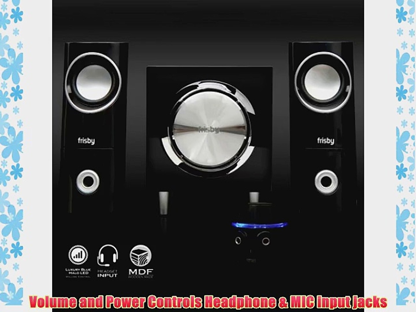 ⁣2.1 Frisby Computer Desktop Laptop Notebook Speakers w/Remote-PC BASS Gaming Great Sound