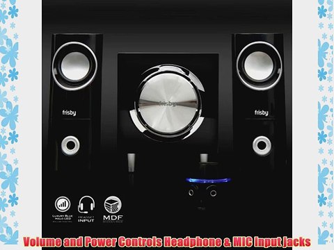 2.1 Frisby Computer Desktop Laptop Notebook Speakers w/Remote-PC BASS Gaming Great Sound