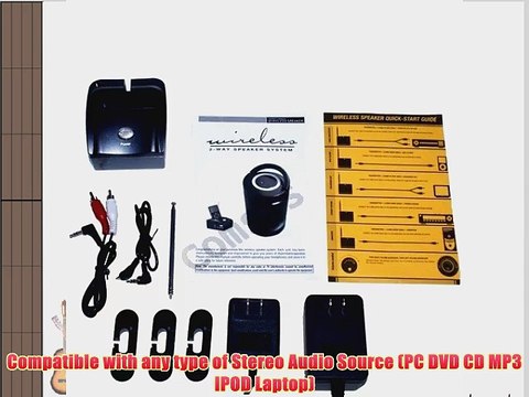 Frisby Indoor Outdoor Waterproof Wireless Audio TV IPOD MP3 PC Computer Speakers