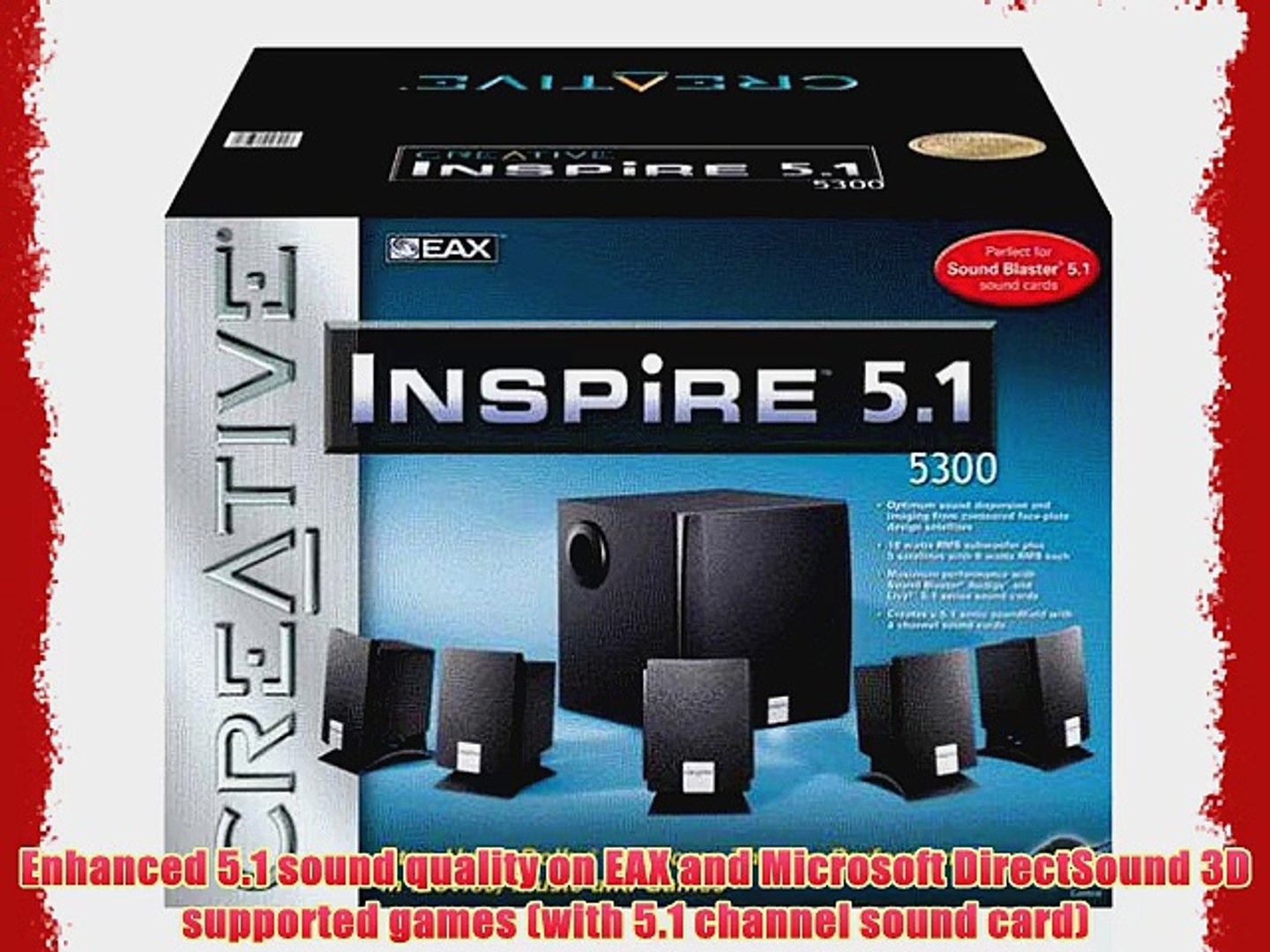 Creative Labs 5300 Inspire 5.1 Computer Speakers - video Dailymotion