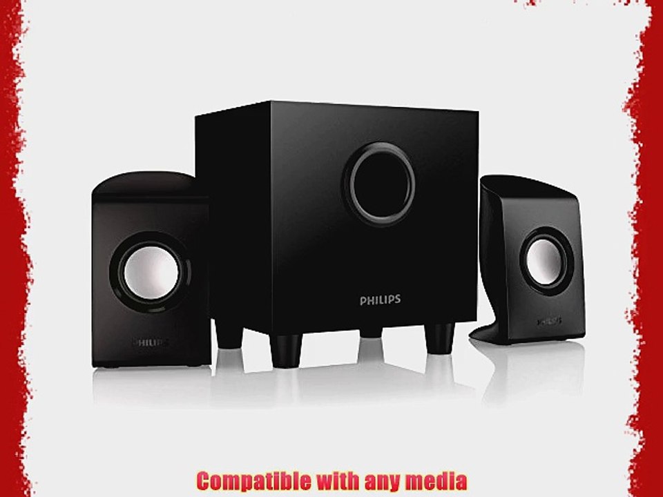 Philips SPA1330/37 Multimedia Speakers 2.1 (Black)