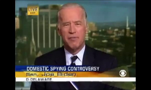 Biden in 2006 - NSA Collection of Phone Records Violates Privacy