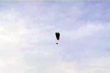 paragliding wingover goes wrong