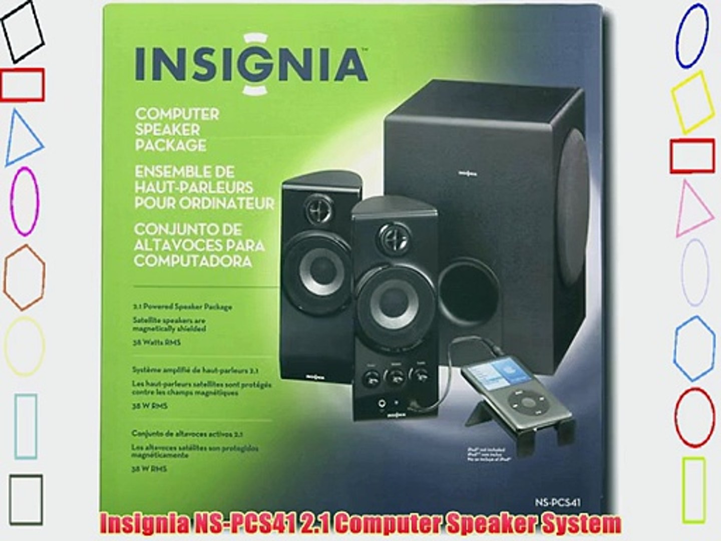 Insignia Ns Pcs41 2 1 Computer Speaker System Video Dailymotion