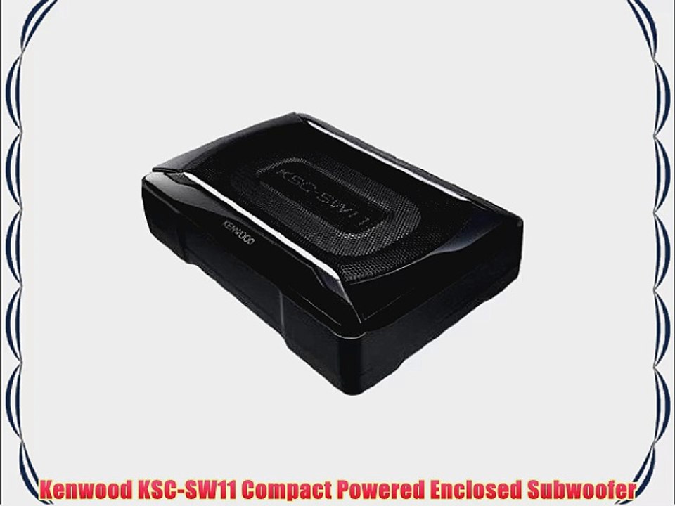Kenwood KSC-SW11 Compact Powered Enclosed Subwoofer