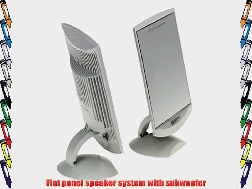 Benwin BW-2000 Flat Panel 3-Piece Computer Speakers