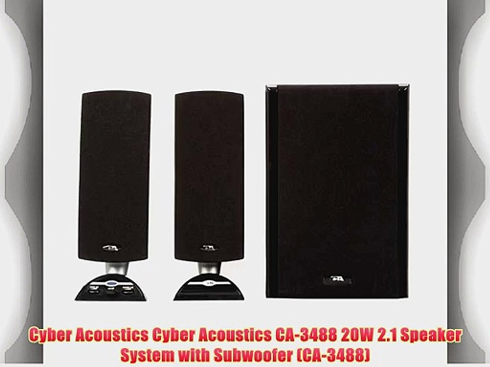 cyber acoustics 2.1 subwoofer speaker system