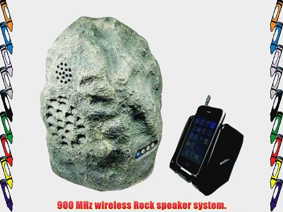New CABLES UNLIMITED SPK-ROCK3 AUDIO UNLIMITED?PREMIUM 900 MHZ WIRELESS ROCK SPEAKER SYSTEM