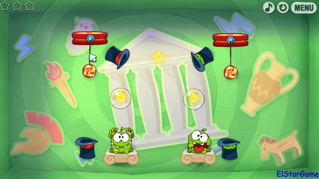 Cut the Rope Time Trave Level 4-4 [Ancient Greece]