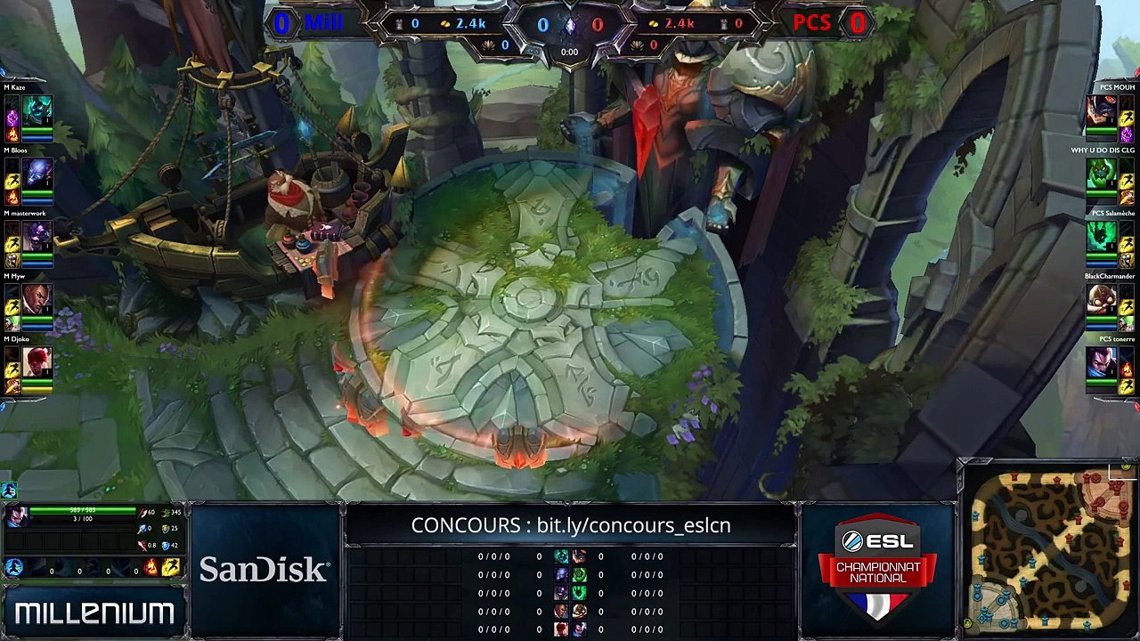 Millenium vs PCS (Demi finales ESL) 1ère game