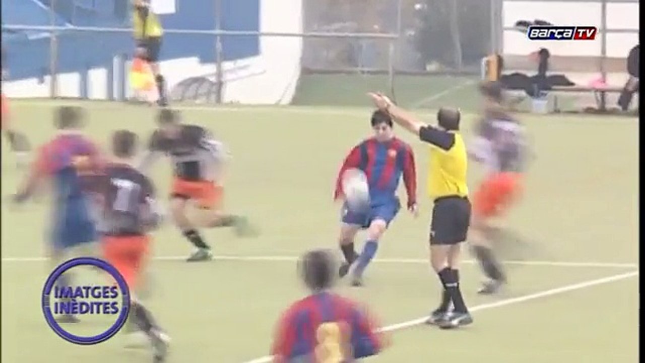 Des images du Barça de Lionel Messi à ... 14 ans !