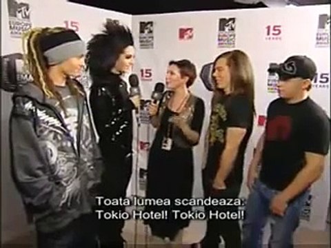MTV Romania Interviu Tokio Hotel pentru Romania a Music video