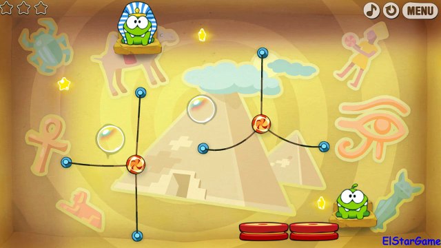 Cut the Rope Time Travel Level 5-4 [Ancient Egypt]