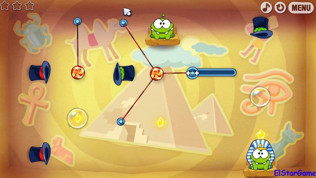 Cut the Rope Time Travel Level 5-5 [Ancient Egypt]