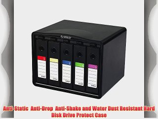 ORICO PHB35-5 5-Bay Hard Drive Carrying Case  Hard Disk Drive Protection Box (5 Bay 3.5 HDD