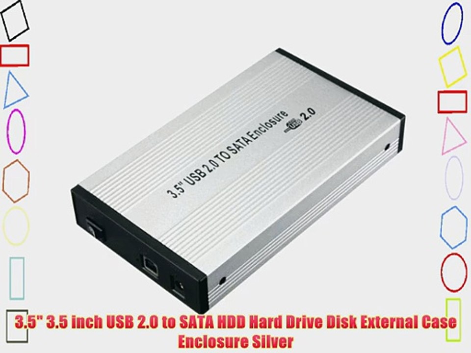 3.5 3.5 inch USB 2.0 to SATA HDD Hard Drive Disk External Case Enclosure  Silver - video Dailymotion