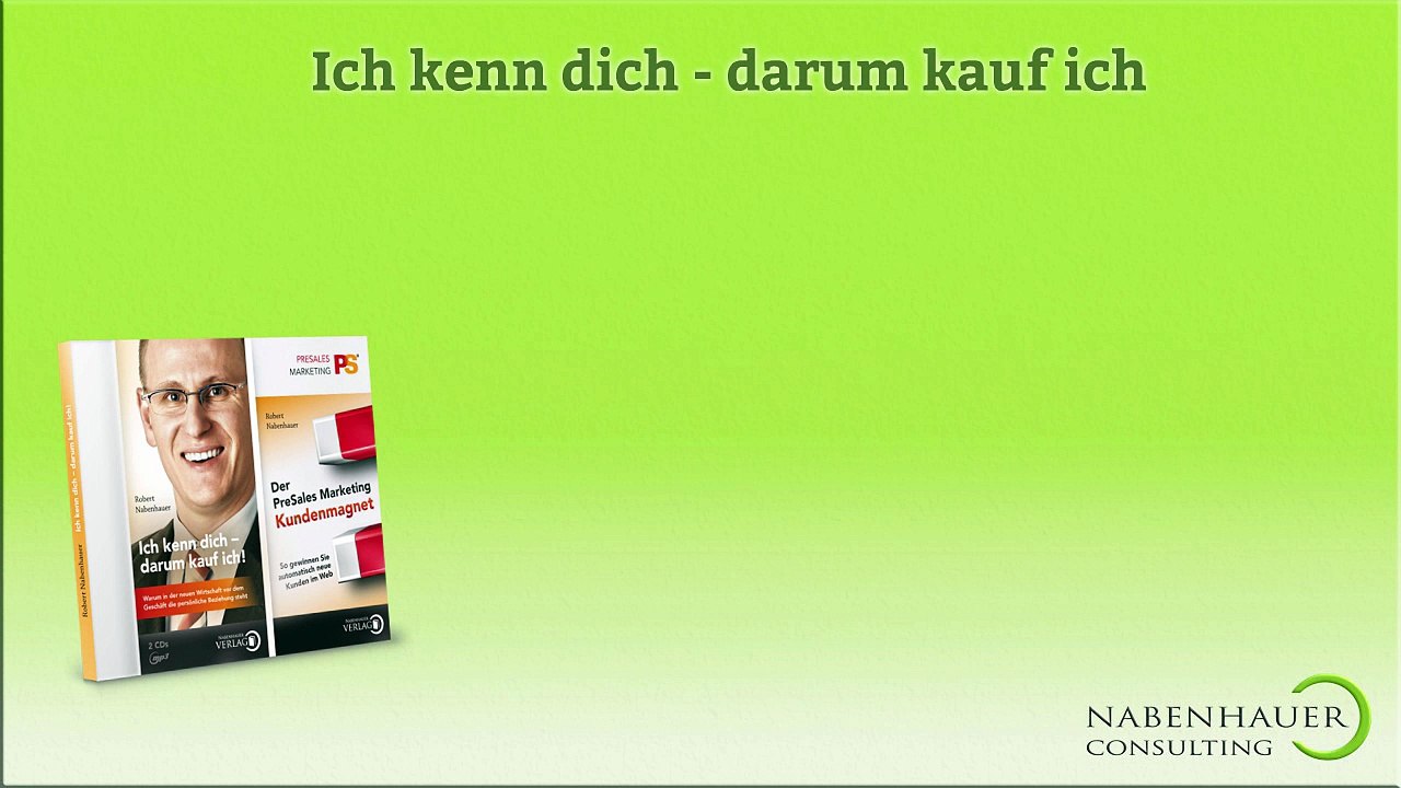 Doppel-MP3-CD Hörbuch Ich kenn dich - darum kauf ich! und Der PreSales Marketing Kundenmagnet