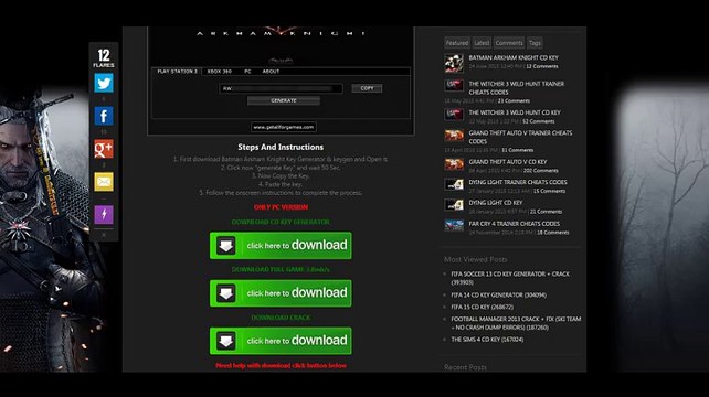 Batman Arkham Knight Crack Skidrow (Denuvo DRM Cracked)