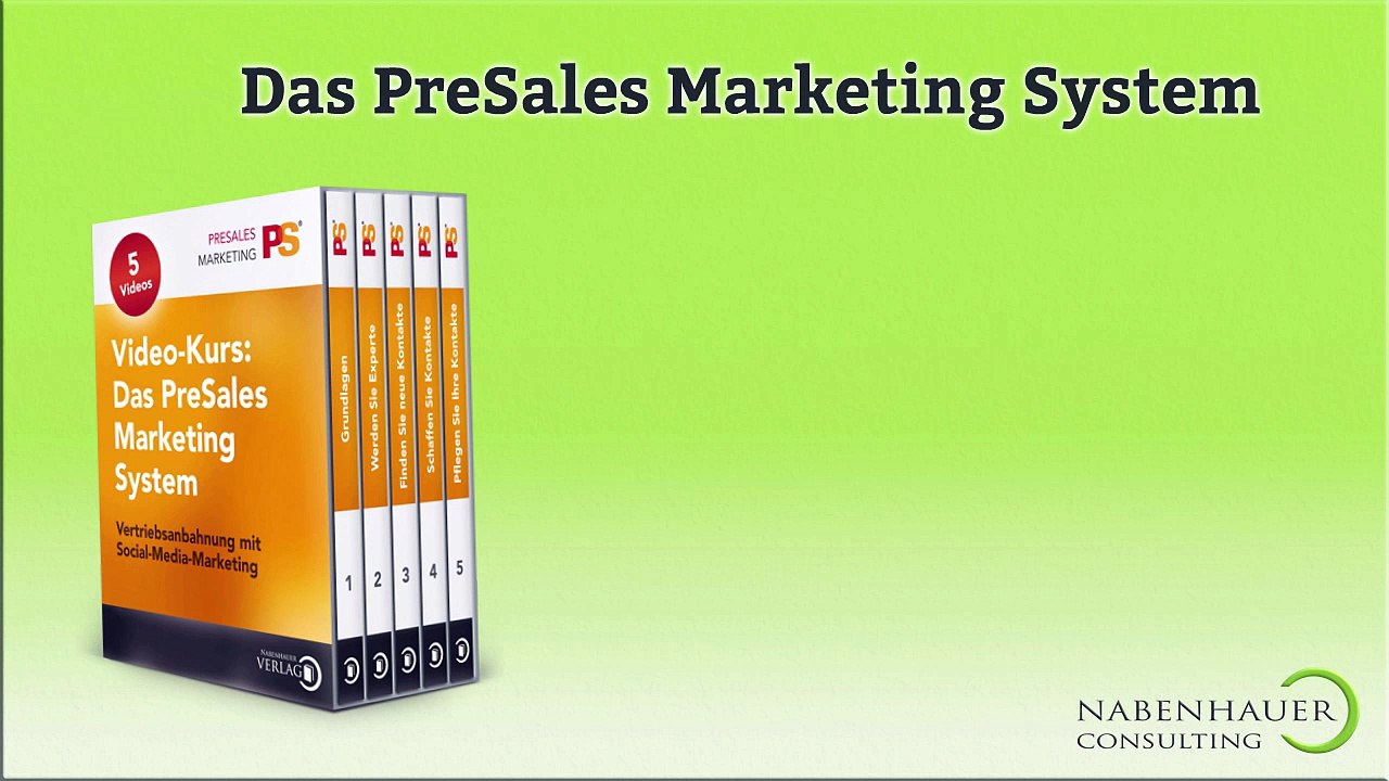 Video-Kurs: Das PreSales Marketing System