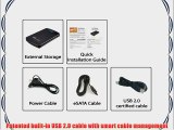 Consus CS2PESU2-BK 2.5-inch SATA to USB/eSATA Portable HDD Enclosure with Built-in USB cable