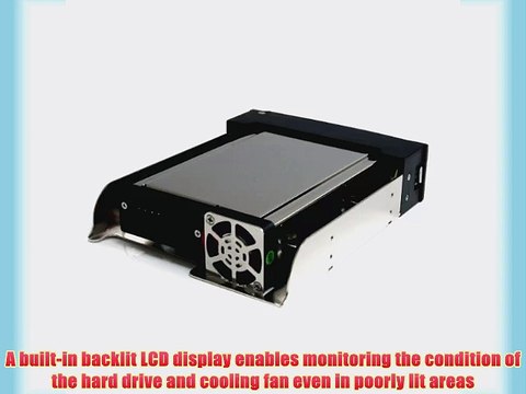 StarTech.com 5.25in Trayless Hot Swap Mobile Rack for 3.5in SATA HDD with LCD