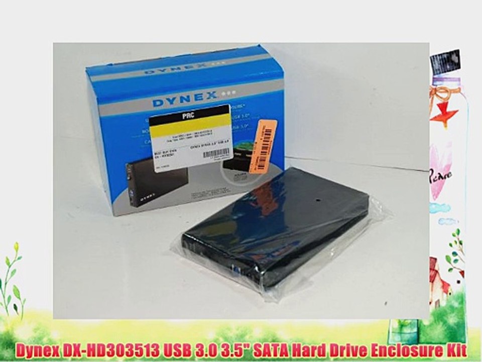 Dynex DX-HD303513 USB 3.0 3.5 SATA Hard Drive Enclosure Kit