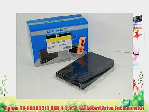 Dynex DX-HD303513 USB 3.0 3.5 SATA Hard Drive Enclosure Kit