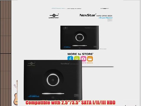 Vantec 2.5 x 3.5-Inch SATA 6 GB/s to USB 3.0 Hard Drive Dock Black (NST-D306S3-BK)