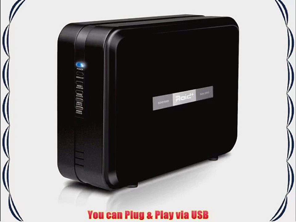 Mediasonic Dual Bay Raid  0/1/Single 3.5 SATA HDD Enclosure (HUR1-SU3S2)