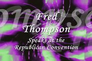 Fred Thompson Speaks at Republican Convention