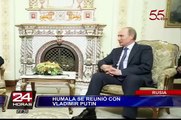 Ollanta Humala se reunió con el presidente ruso Vladimir Putin