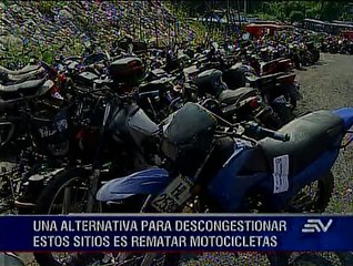 Remate de motos, la solución al congestionamiento en patios de CTE y Policía