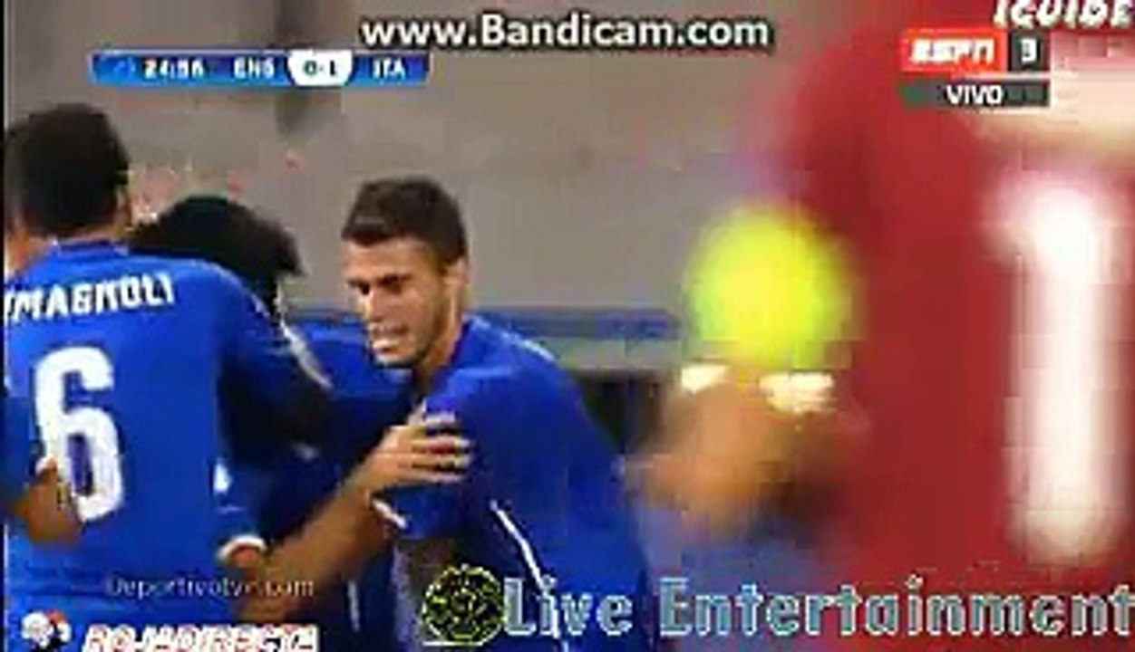 Marco Benassi amazing goal England 0-2 Italy 24/06/2015
