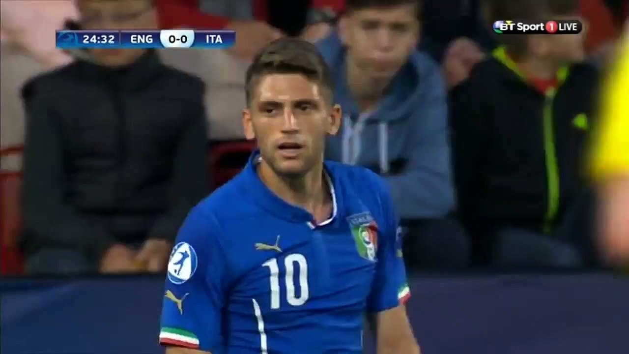 Andrea Belotti 0:1 Amazing Goal | England v. Italy 24.06.2015 Euro U21 Championship