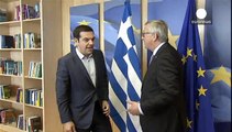 Alexis Tsipras face à ses créanciers à Bruxelles