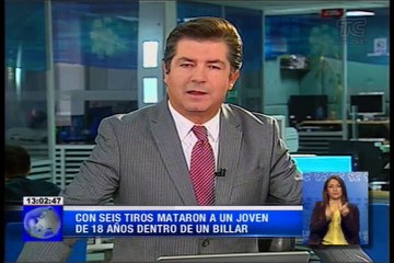 Con 6 tiros mataron a un joven de 18 años dentro de un billar