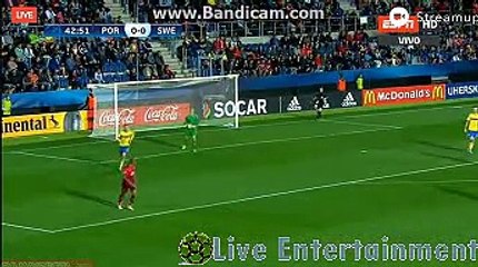 1st Half Highlights Portugal 0-0 Sweden UEFA under-21 Championship 24.06.2015