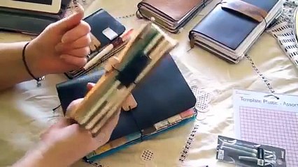 P1.Midori Traveler's Notebook/ Leather notebook cover ...junk journals why not!